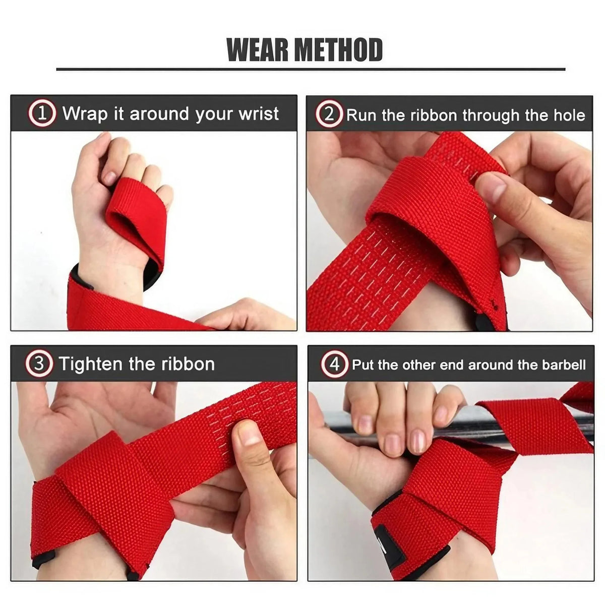 Heavy Duty Padded Wrist Wraps For Weightlifting And Strength Training
