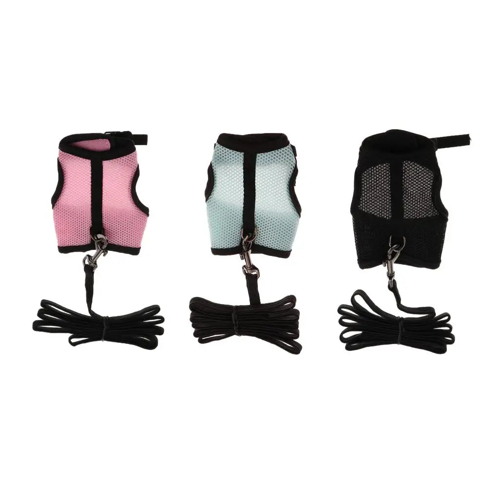 Homyl Lightweight Mesh Vest Harness And Leash For Small Pets