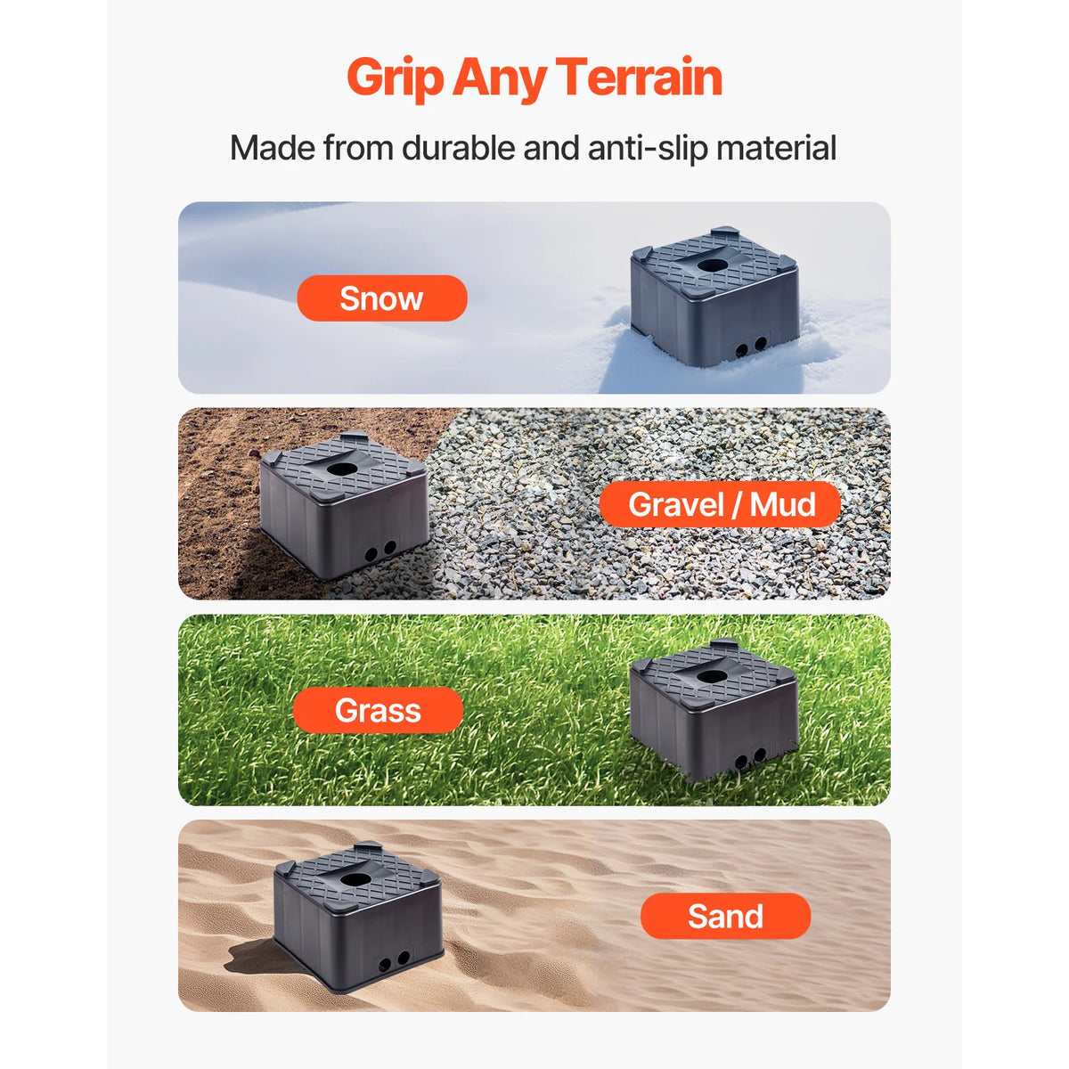 VEVOR Heavy Duty RV Trailer Jack Stand Leveling Block