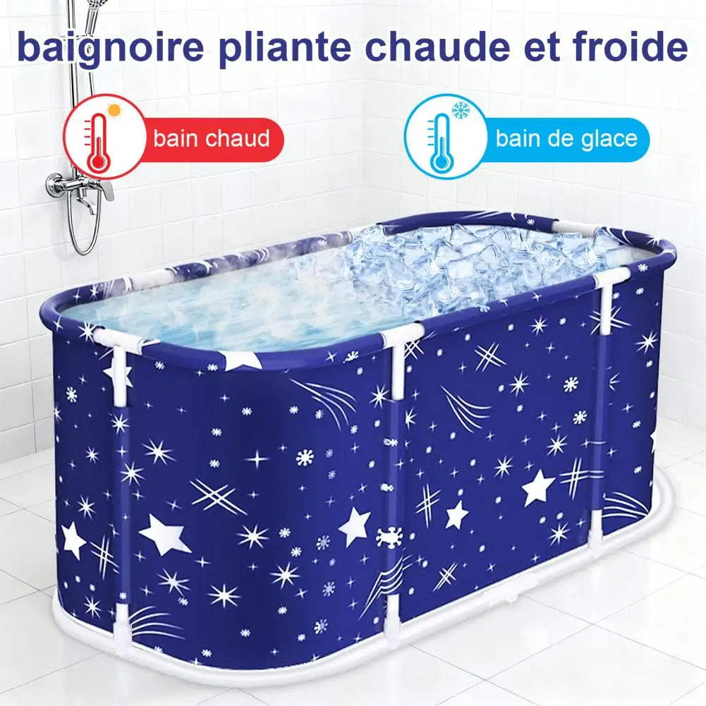 Advanced Foldable Bathtub For Adults Featuring Sturdy Frame Support