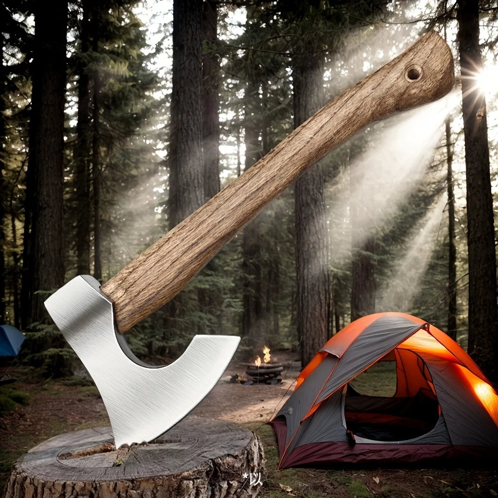 Hand Forged Viking Tomahawk Axe Made From High Manganese Steel