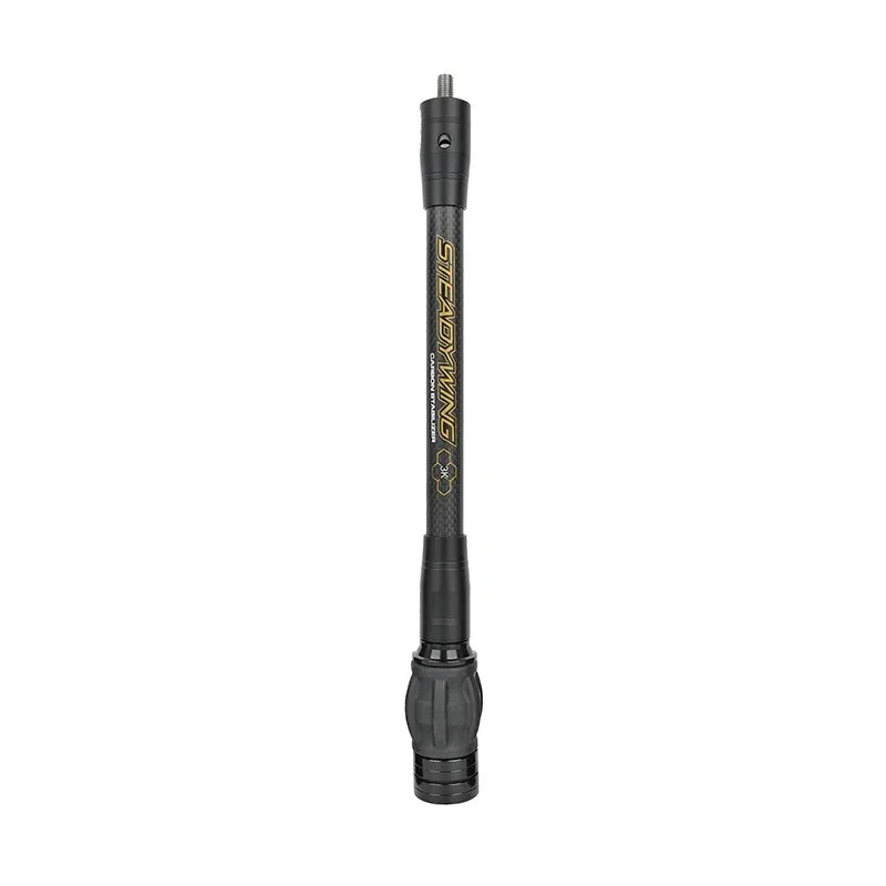 Archery Bow Stabilizer Balance Rod 6/8/10/12/15 Inch 3K Carbon Fibre Shock Absorber Damp for Compound Recurve Bow Accuracy