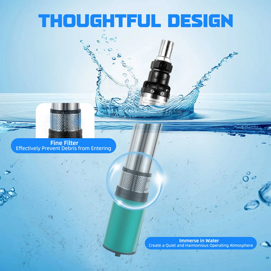 24V DC Deep Well Submersible Pump 320w Stainless Steel Water Pump 4500r/Min Submersiblewater Pump for Farm Irrigation Garden