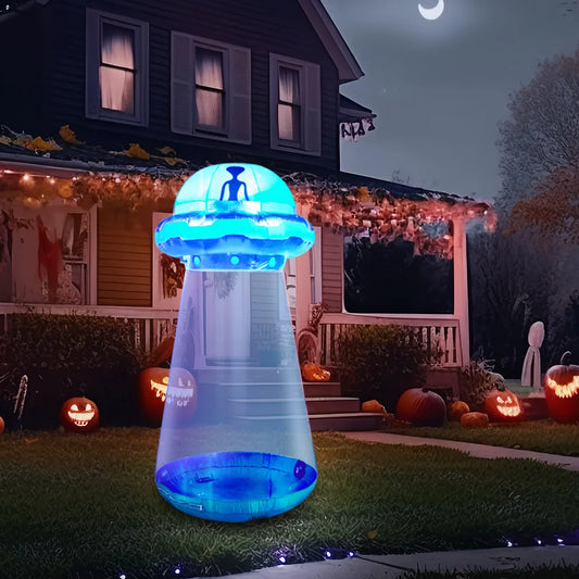 Joyfy UFO Halloween Inflatable Yard Decoration With LED Lights