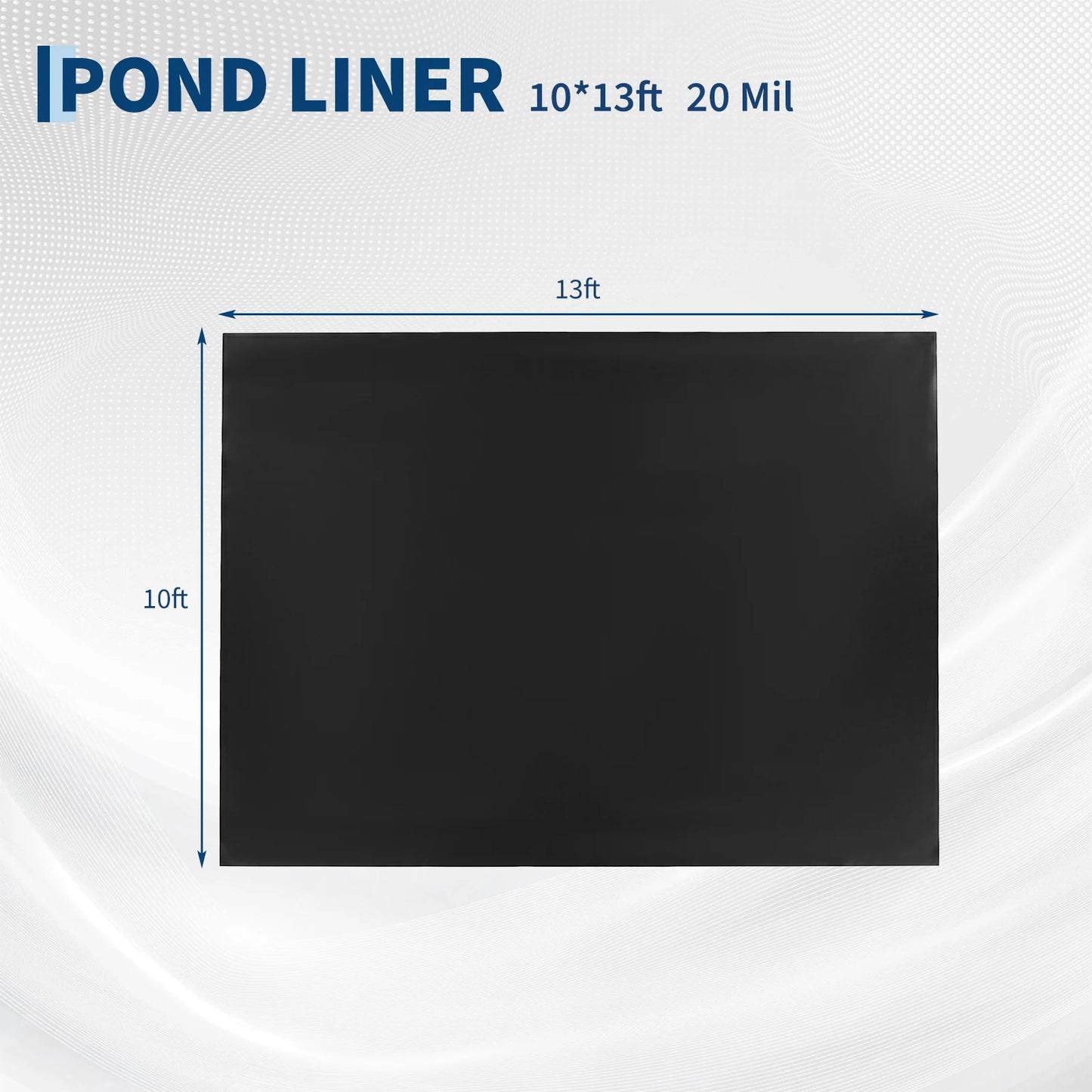 HiMiss Leak Proof HDPE Pond Liner UV Puncture Resistant