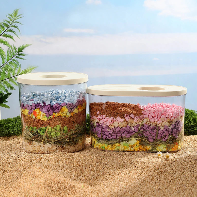 HiMISS Hamster Digging Bucket Acrylic Burrow Hideout Tunnel