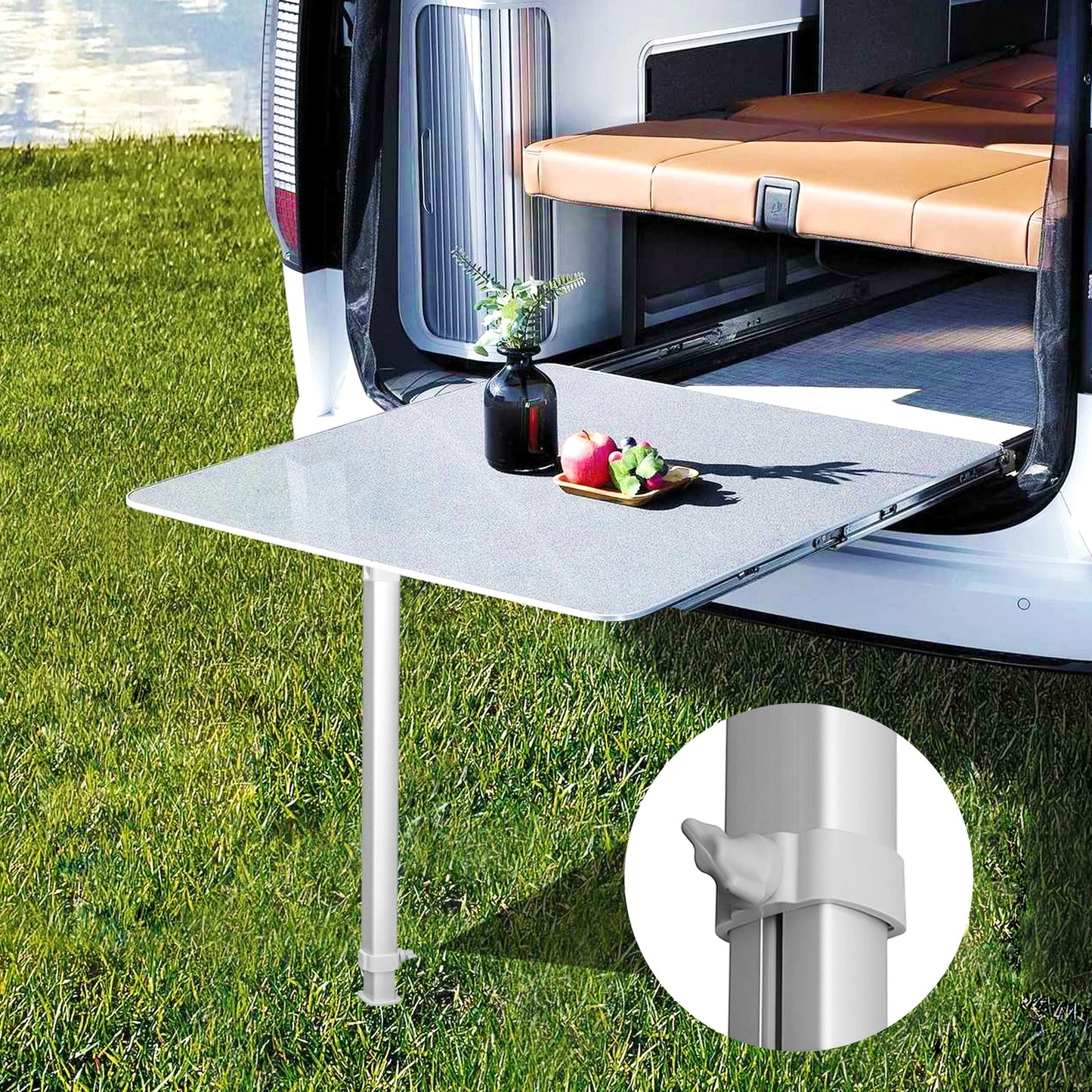 HWHongRV Folding Telescoping Height Adjustable RV Table Support