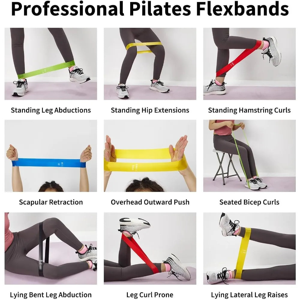 TPE Resistance Bands Fitness Set Strength Workout Exercise Gear