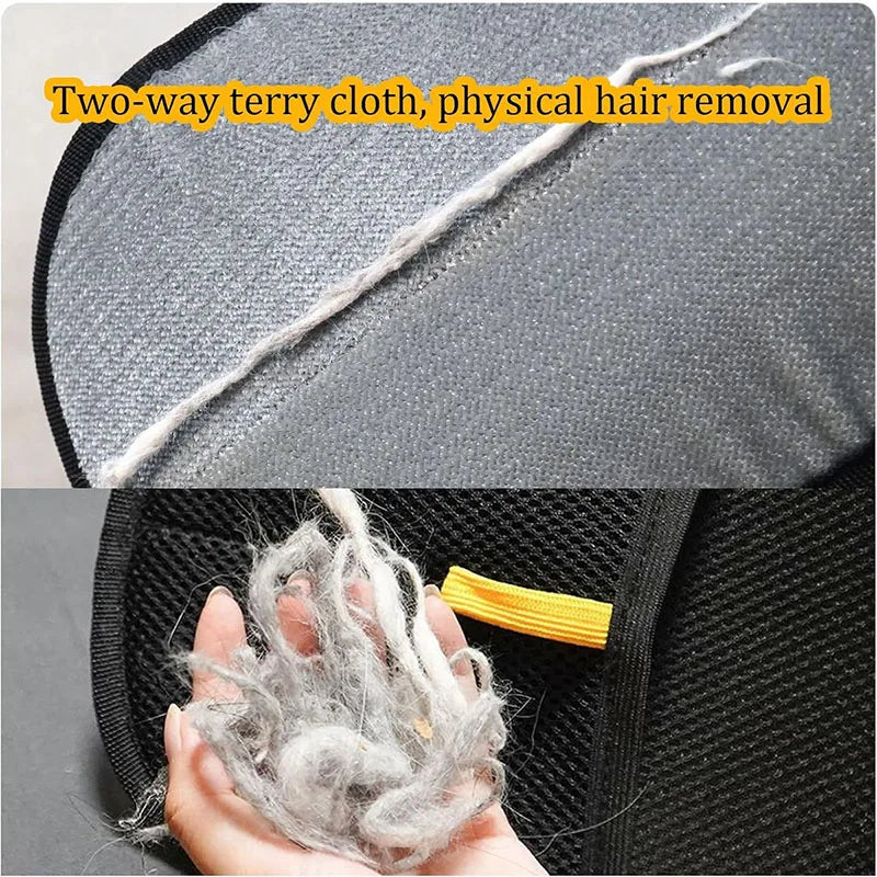 Reusable Pet Hair Removal Gloves With Static Lint Brush