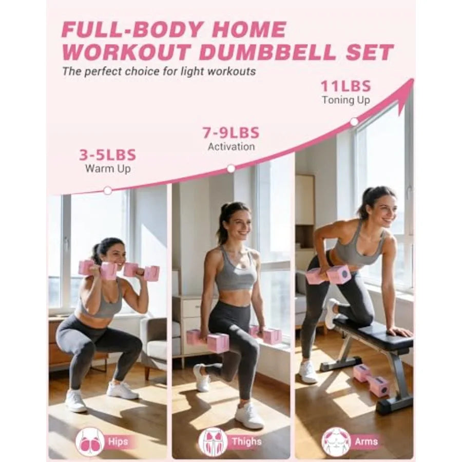 Adjustable Dumbbell Set for Strength Training and Home Workouts