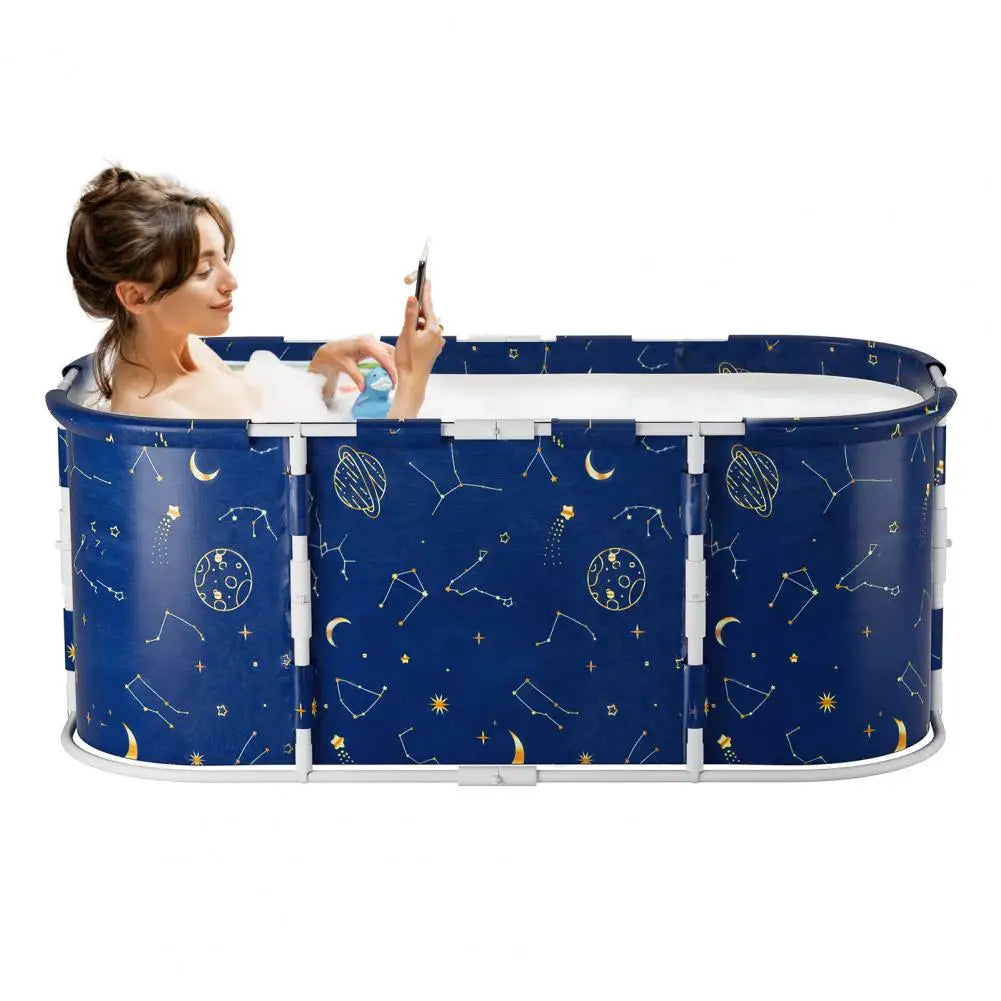 Portable Foldable Bathtub For Adults Designed For Convenient Soaking