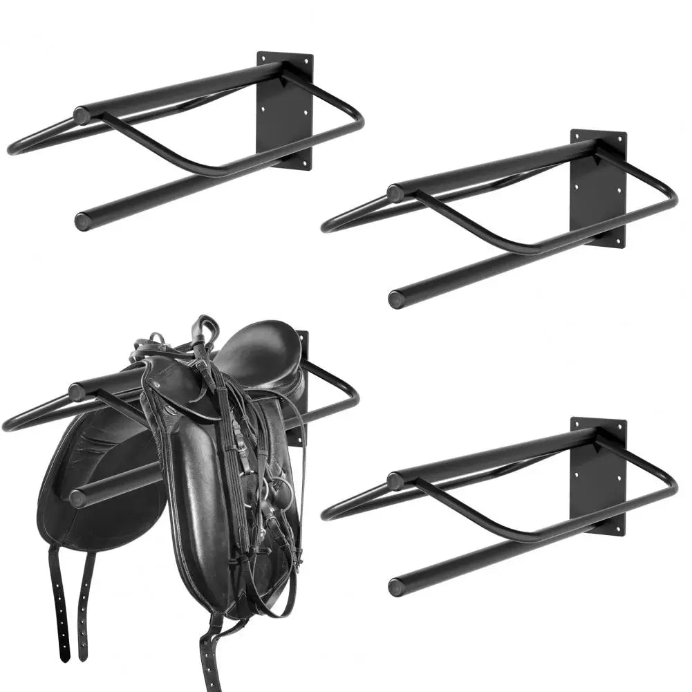 Heavy Duty Wall Mount Horse Saddle Rack With Pad Bar