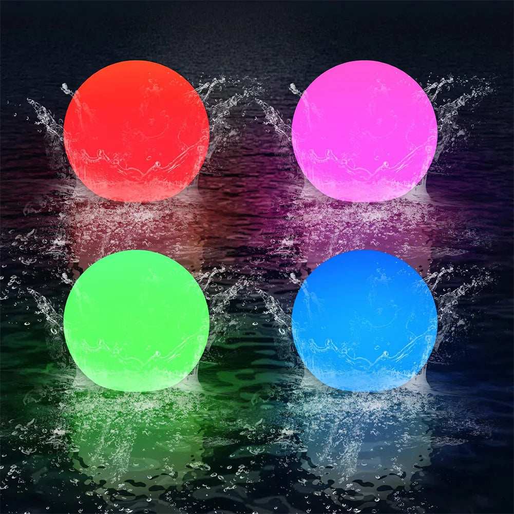 Atuotin Led Glowing Ball Night Light Remote Pool Decor