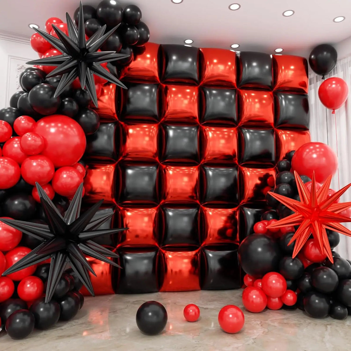 Double Sided Square Foil Balloon Garland Arch Kit Decor