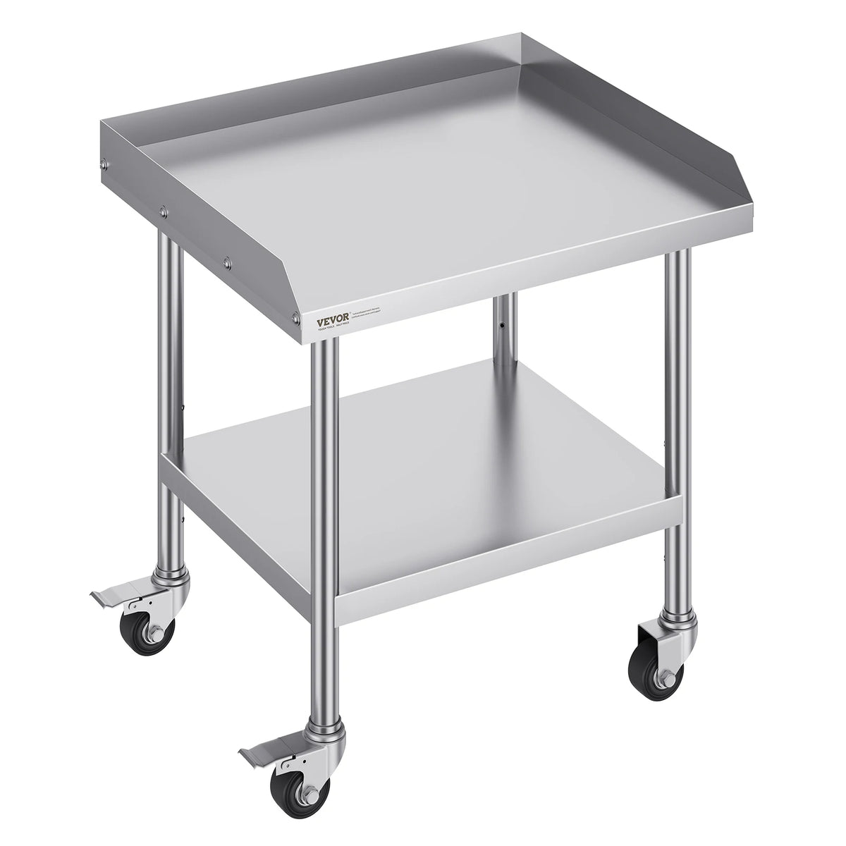 SucceBuy Commercial Stainless Steel Work Table With Four Casters