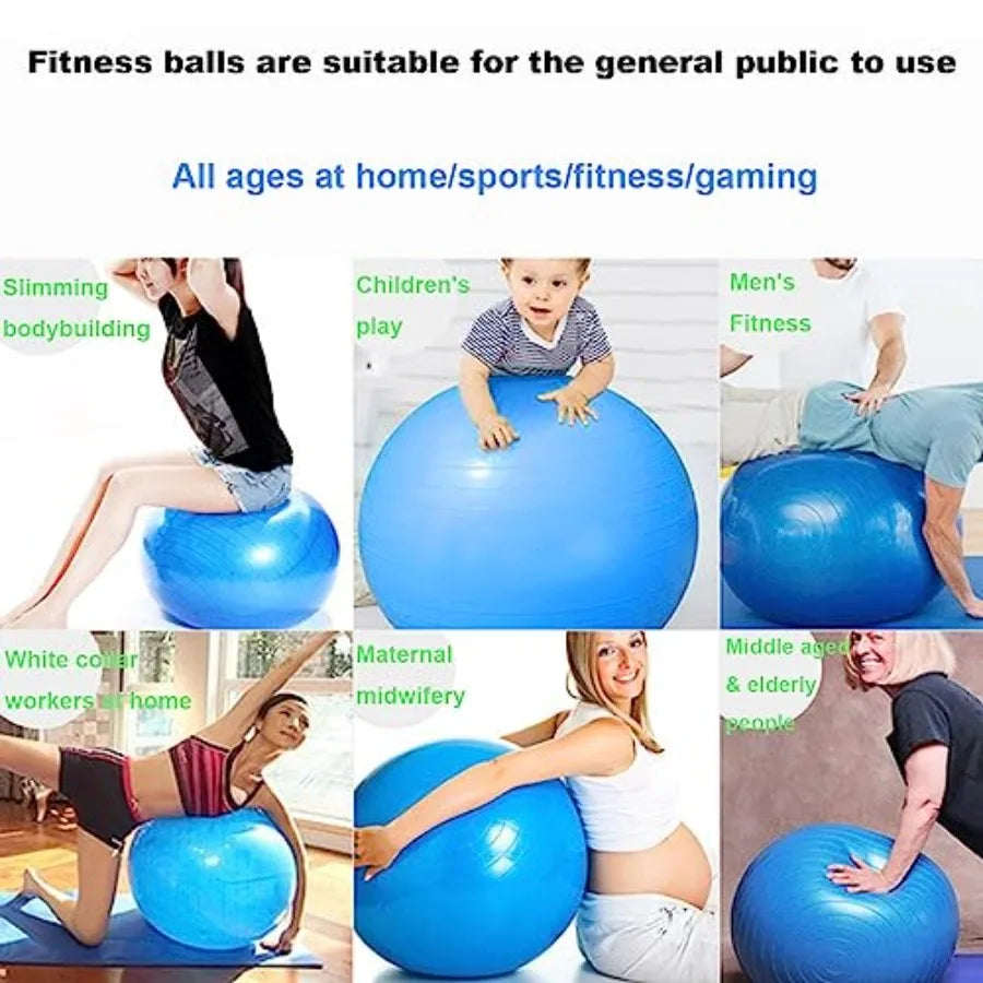 Explosion Proof Stability Yoga Exercise Ball Pump Fitness Balance Training