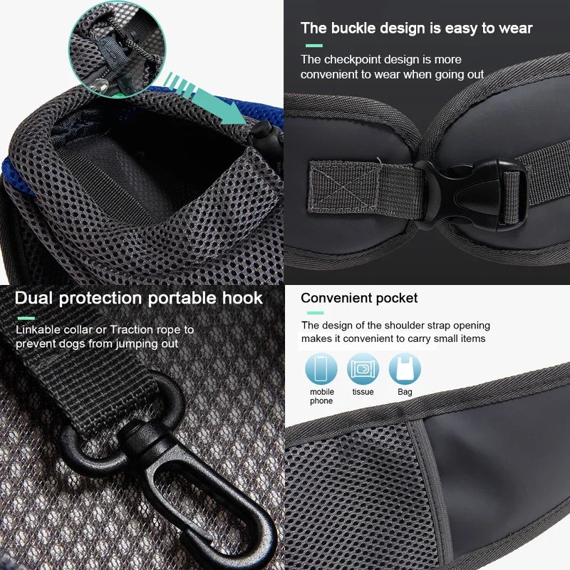 Pet Cat Dog Carrier Backpack Sling Bag With Breathable Mesh