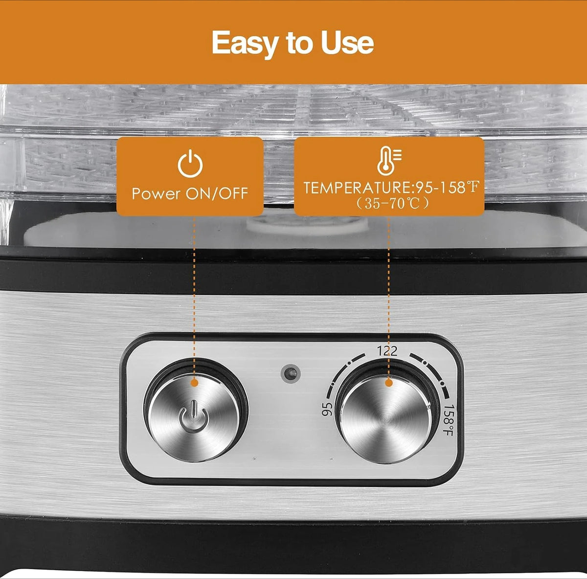 Premium Electric Food Dehydrator For Jerky Fruits And Vegetables