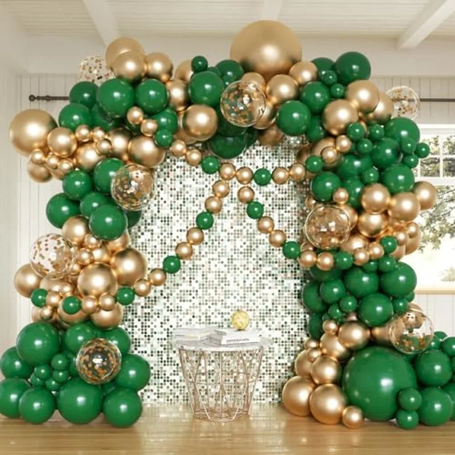 Premium Balloons Arch Kit With Confetti And Chrome Balloons