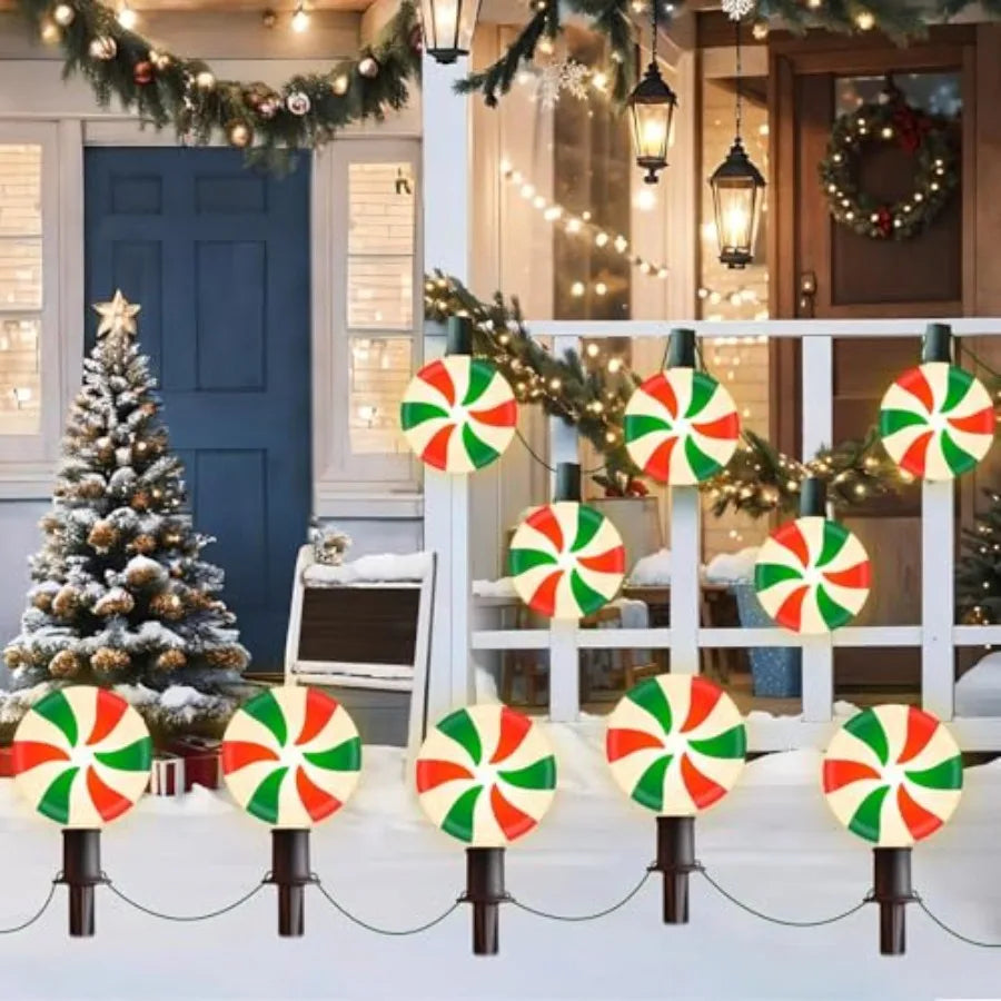 Led Angel Garden Pathway Lights Outdoor Christmas Decor