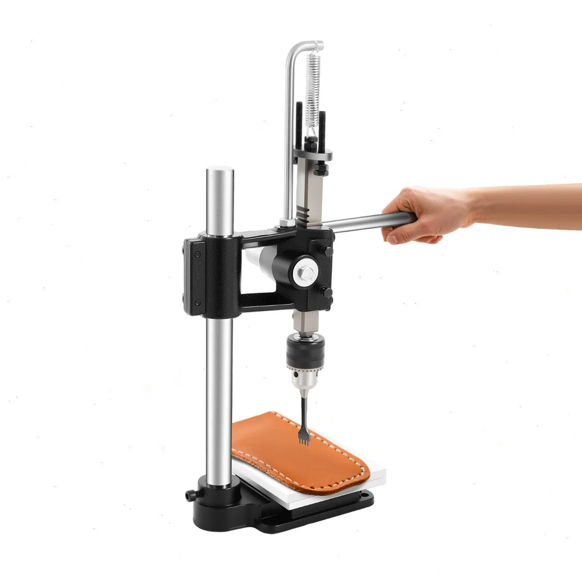 Mini Manual Leather Hole Puncher With Replaceable Punch Head