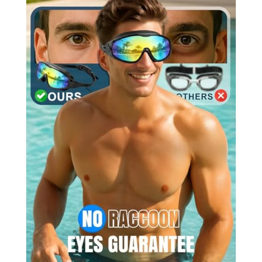 Wide View Anti Fog Swimming Goggles For Men And Women