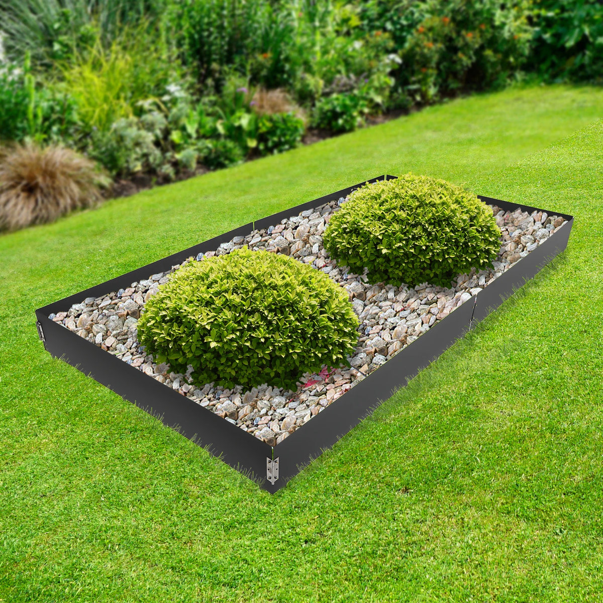 6 Pack Garden Fence Lawn Barrier Steel Landscape Edging Garden Edging Durable Decorative Border for Garden Landscaping 40 inch x 8.46 inch