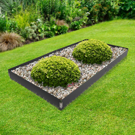 6 Pack Garden Fence Lawn Barrier Steel Landscape Edging Garden Edging Durable Decorative Border for Garden Landscaping 40 inch x 8.46 inch