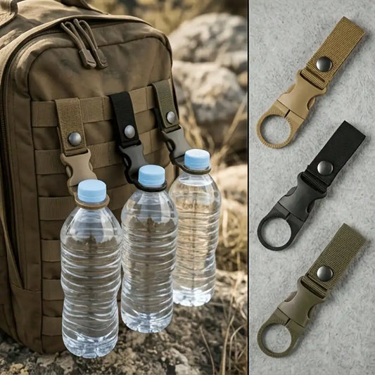 Nylon Carabiner Water Bottle Quick Clip Hooks For Outdoor Travel