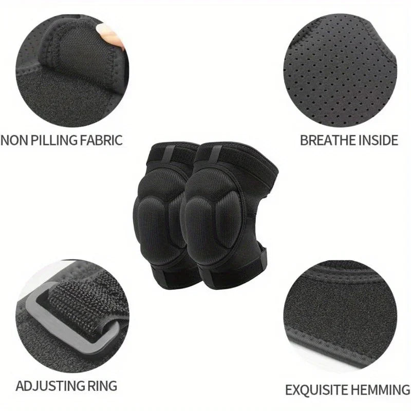 EVA Knee Pads with Adjustable Straps for Gardening and Cleaning