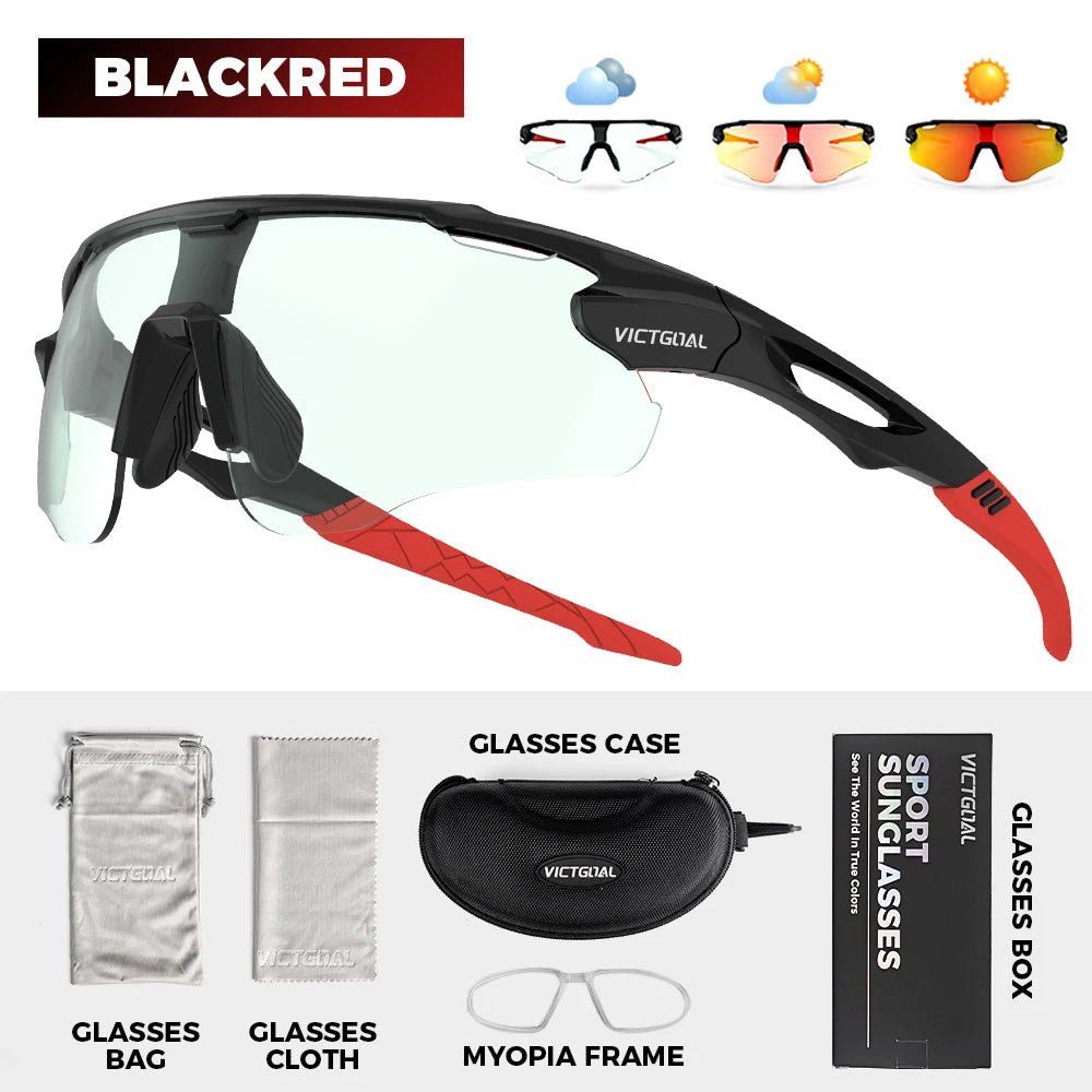 Victgoal Photochromic Cycling Sunglasses UV400 Protection