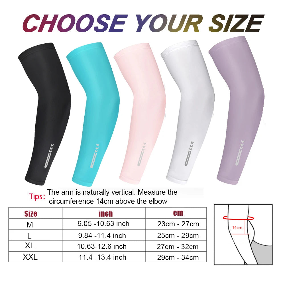 Sprrtor UV Protection Cooling Arm Sleeves For Outdoor Sports
