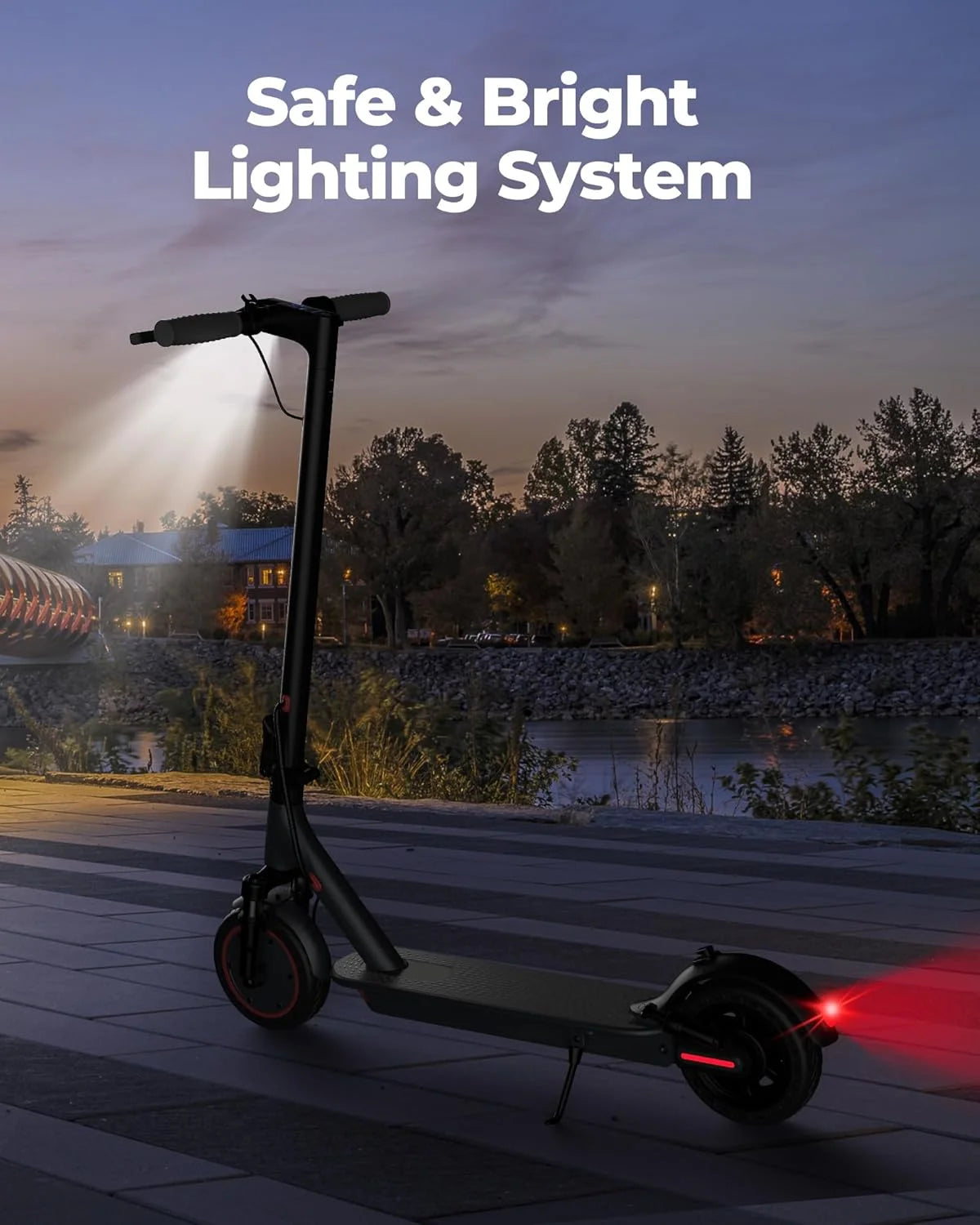 Aovopro Ap07 Electric Scooter Featuring App Control And Dual Suspension
