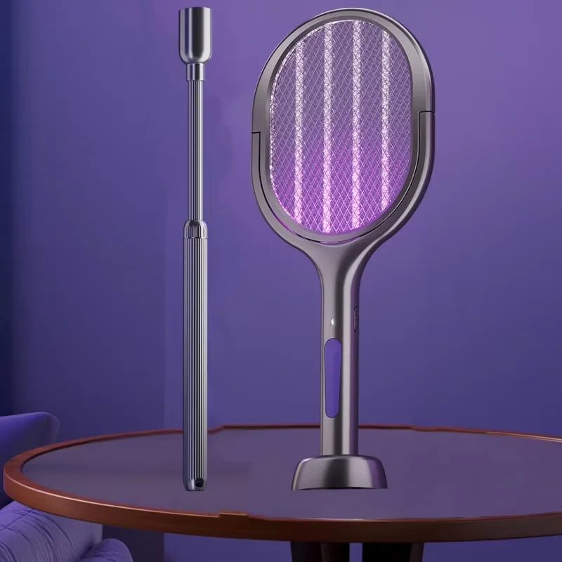 Portable Electric Mosquito Swatter With UV Lure Lamp