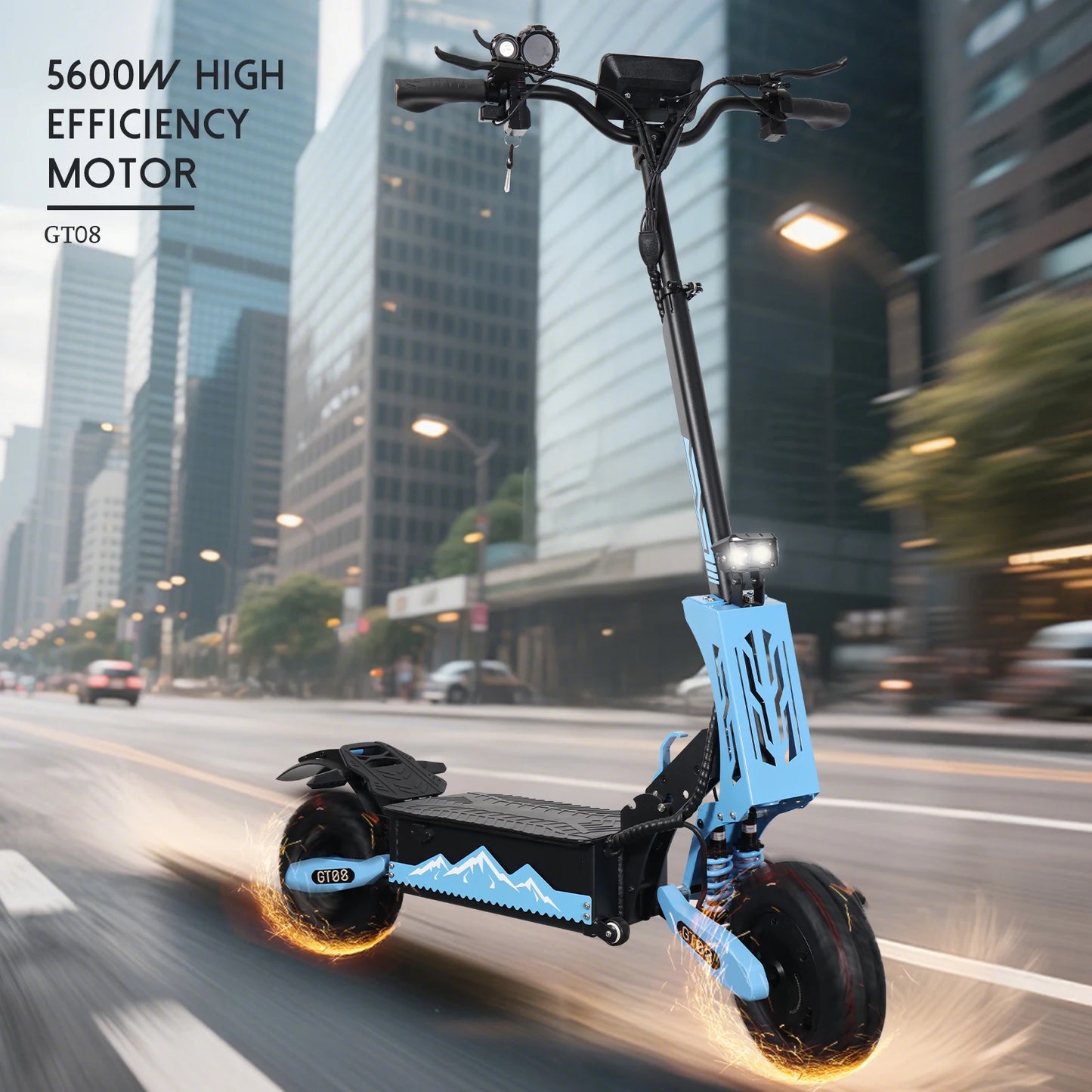 Arwibon Powerful Dual Motor Folding Electric Scooter