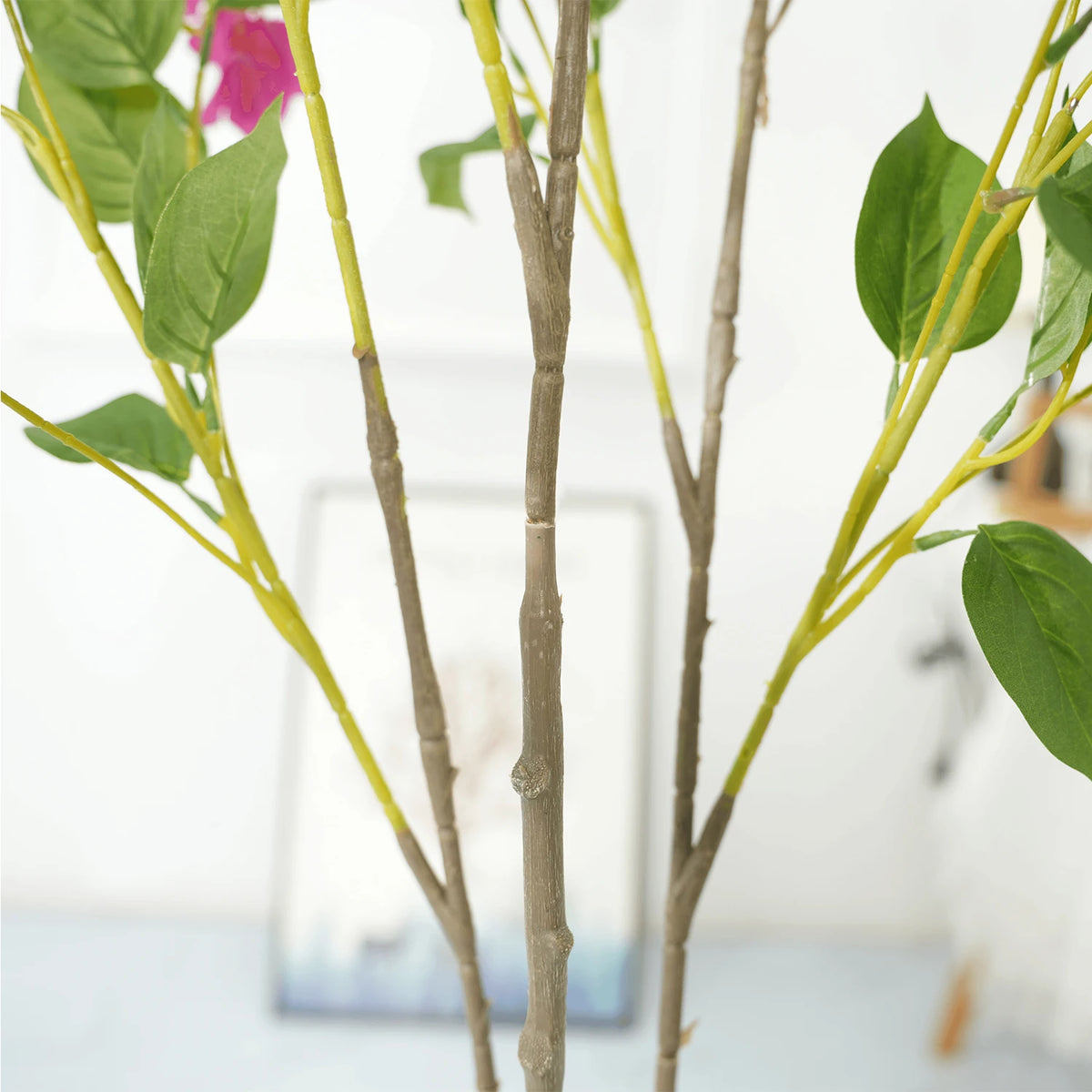 Twister Artificial Bougainvillea Tree Silk Faux Floral Decor
