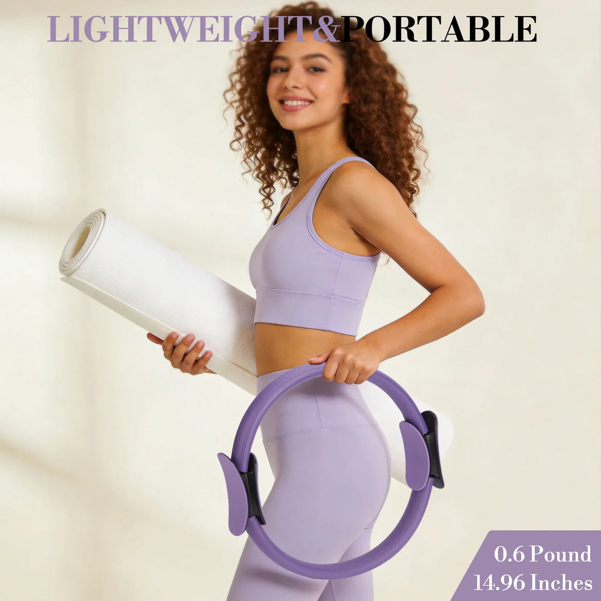 GAOMON Pilates Ring Set with Bands for Full Body Workouts