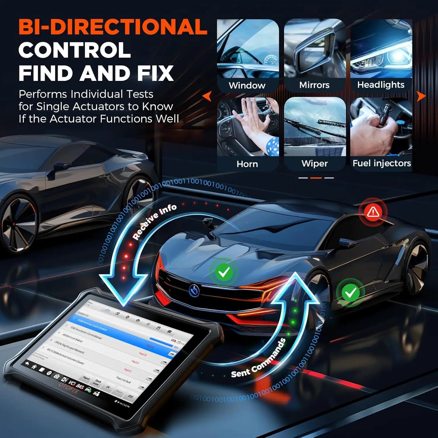 OTOFIX Wireless OBD2 Car Diagnostic Scanner Bidirectional Tool