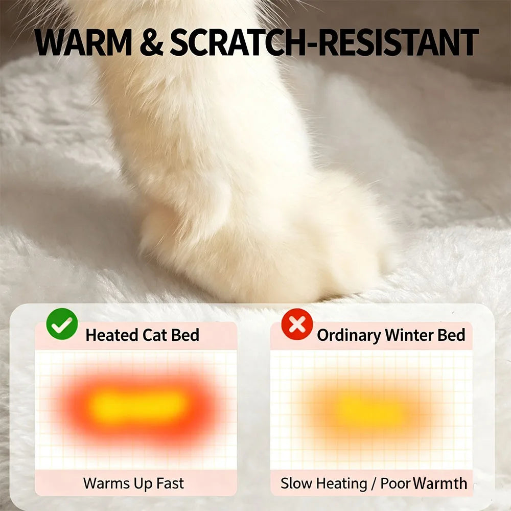 Heated Enclosed Cat Bed With Automatic Overheat Protection
