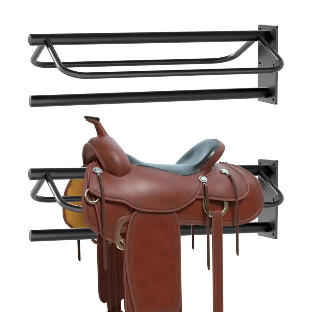 Heavy Duty Wall Mount Horse Saddle Rack With Pad Bar