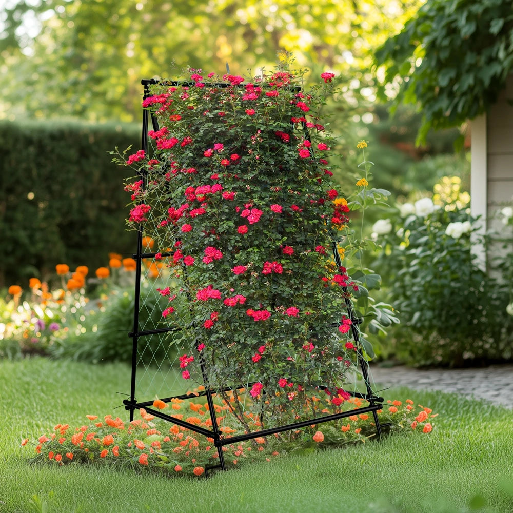 Wisfor Metal A Shaped Garden Trellis Arch Plant Support