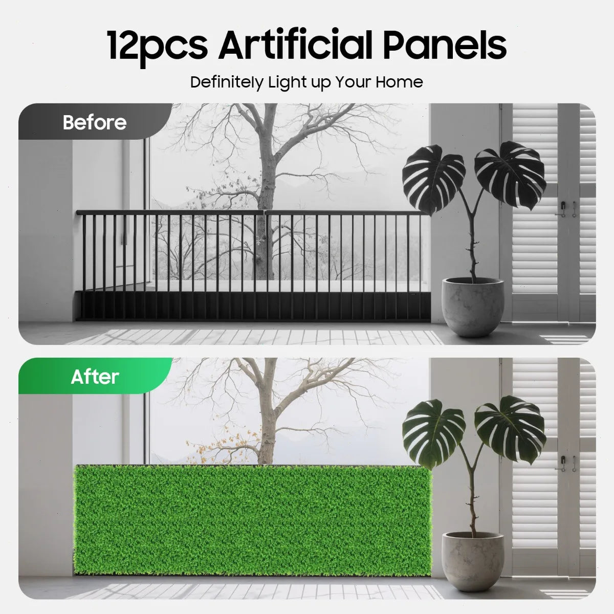Artificial Hedge Grass Wall For Garden And Home Decor