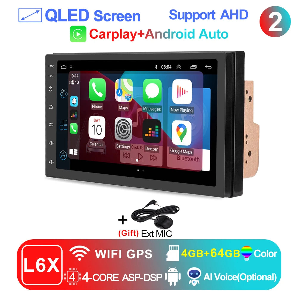 Lehx Android 15 Car Multimedia Player With Wireless Carplay