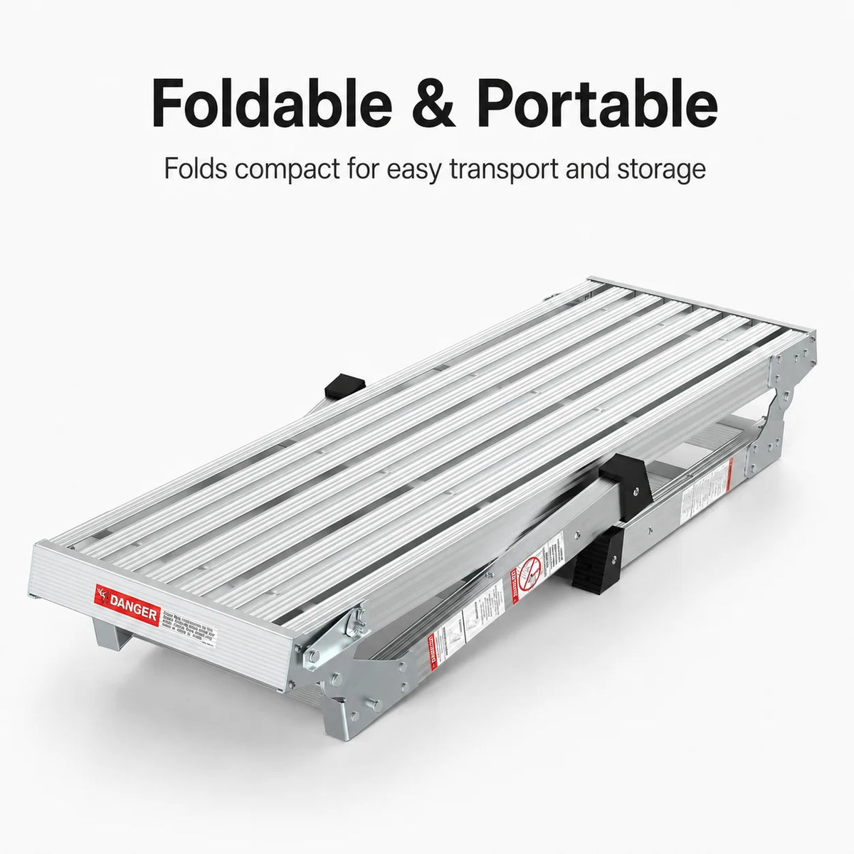 Portable Aluminum Folding Work Platform With Rubber Feet