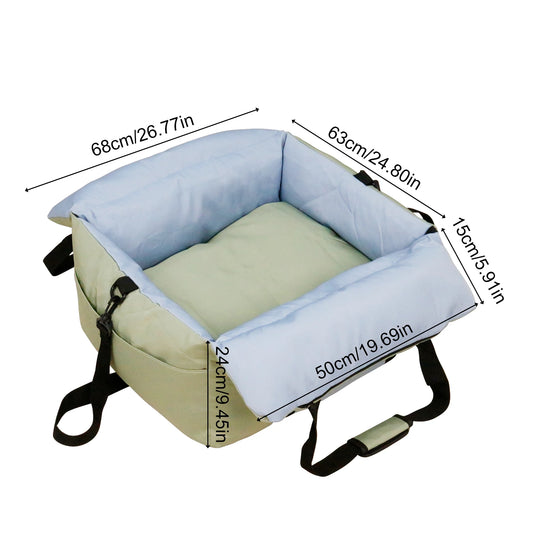Borwart Portable Dog Car Seat With Removable Washable Cover