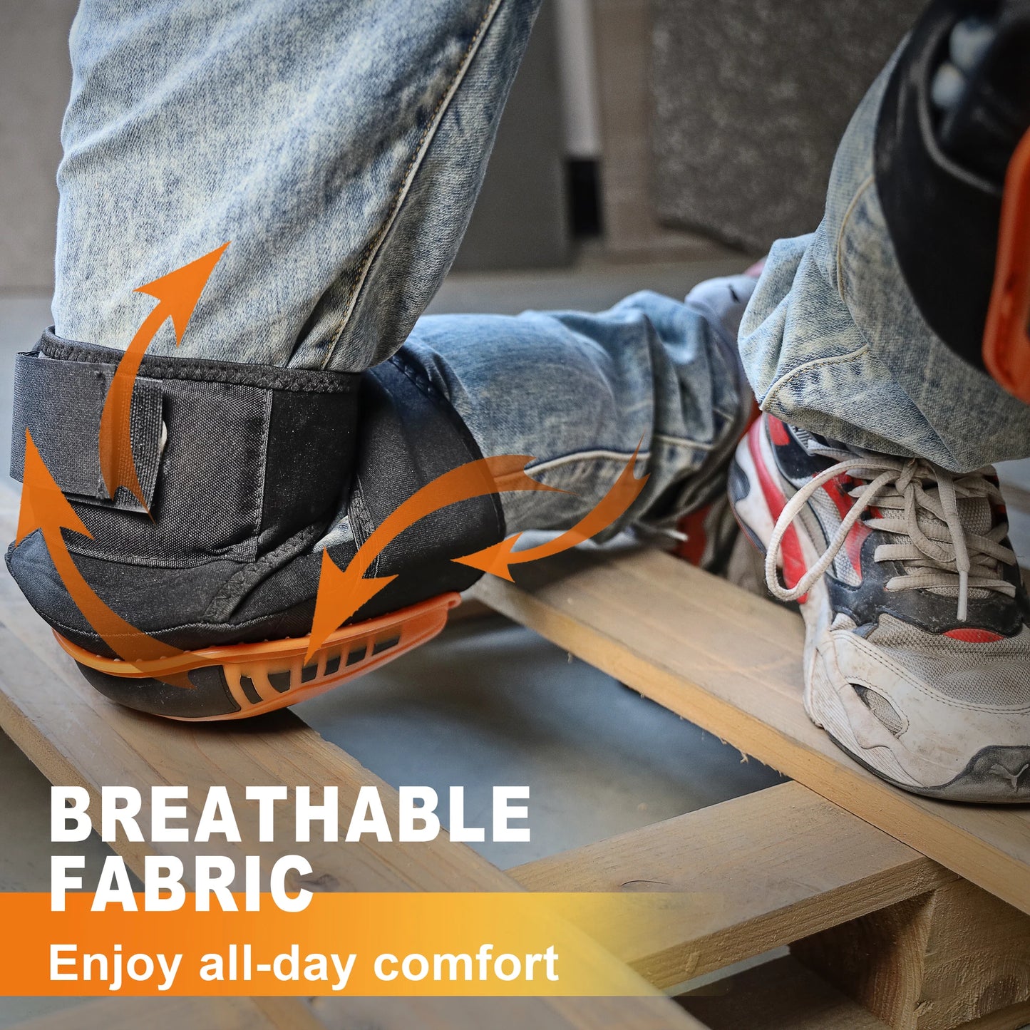 HERZO Knee Pads For Heavy Duty Knee Protection Comfortable Anti-slip Work Construction