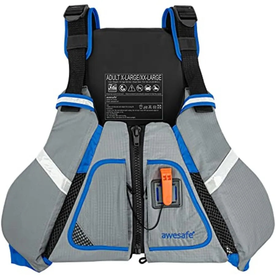 Adult Watersport Safety Polyester Life Jacket Vest For Water Activities
