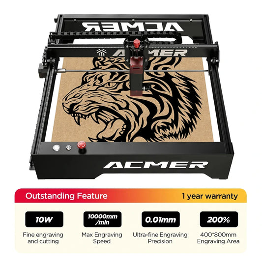 Acmer P1 10W WiFi Controlled Laser Engraver For Woodworking