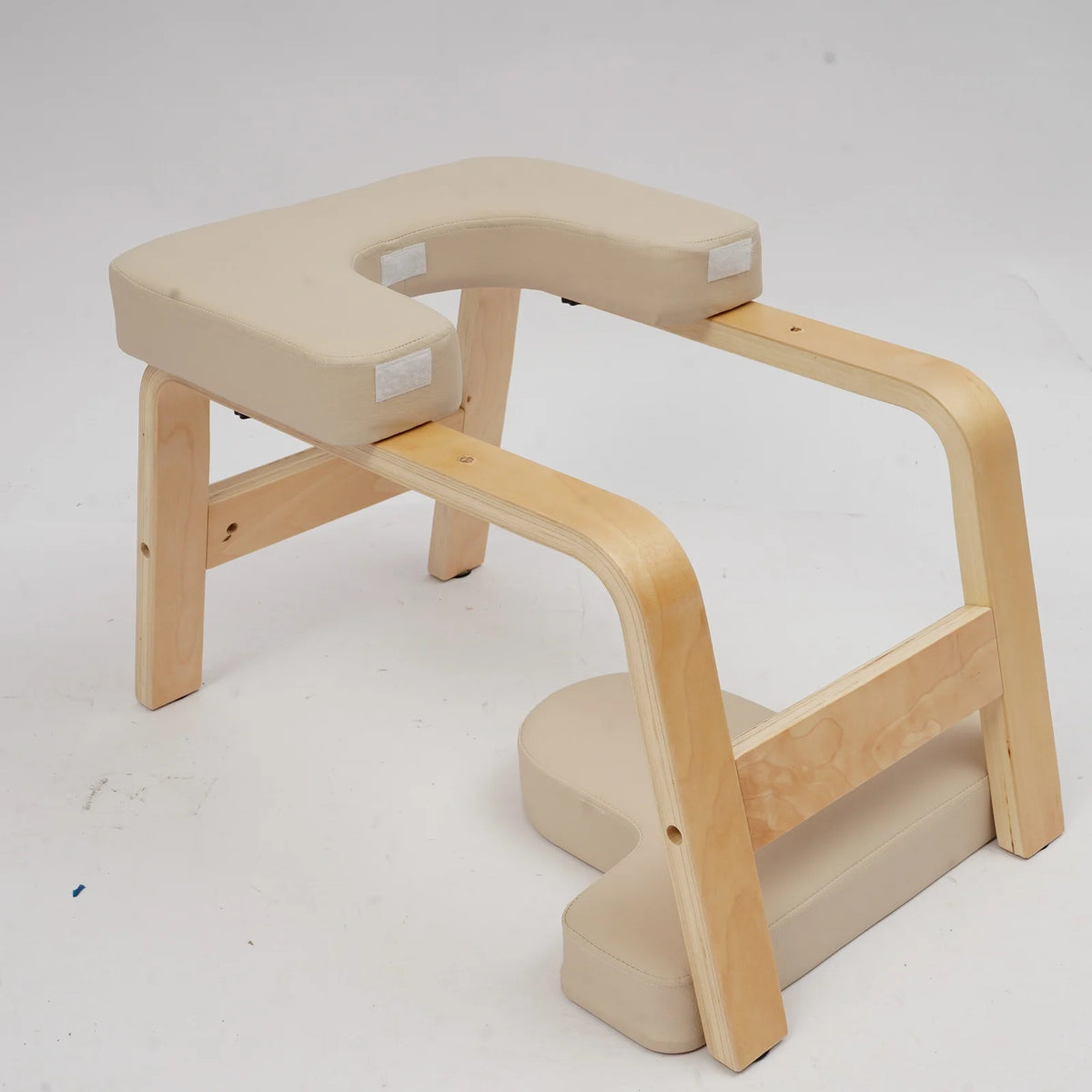 Solid Wood Yoga Inversion Chair With Stable Base And Comfort Padding