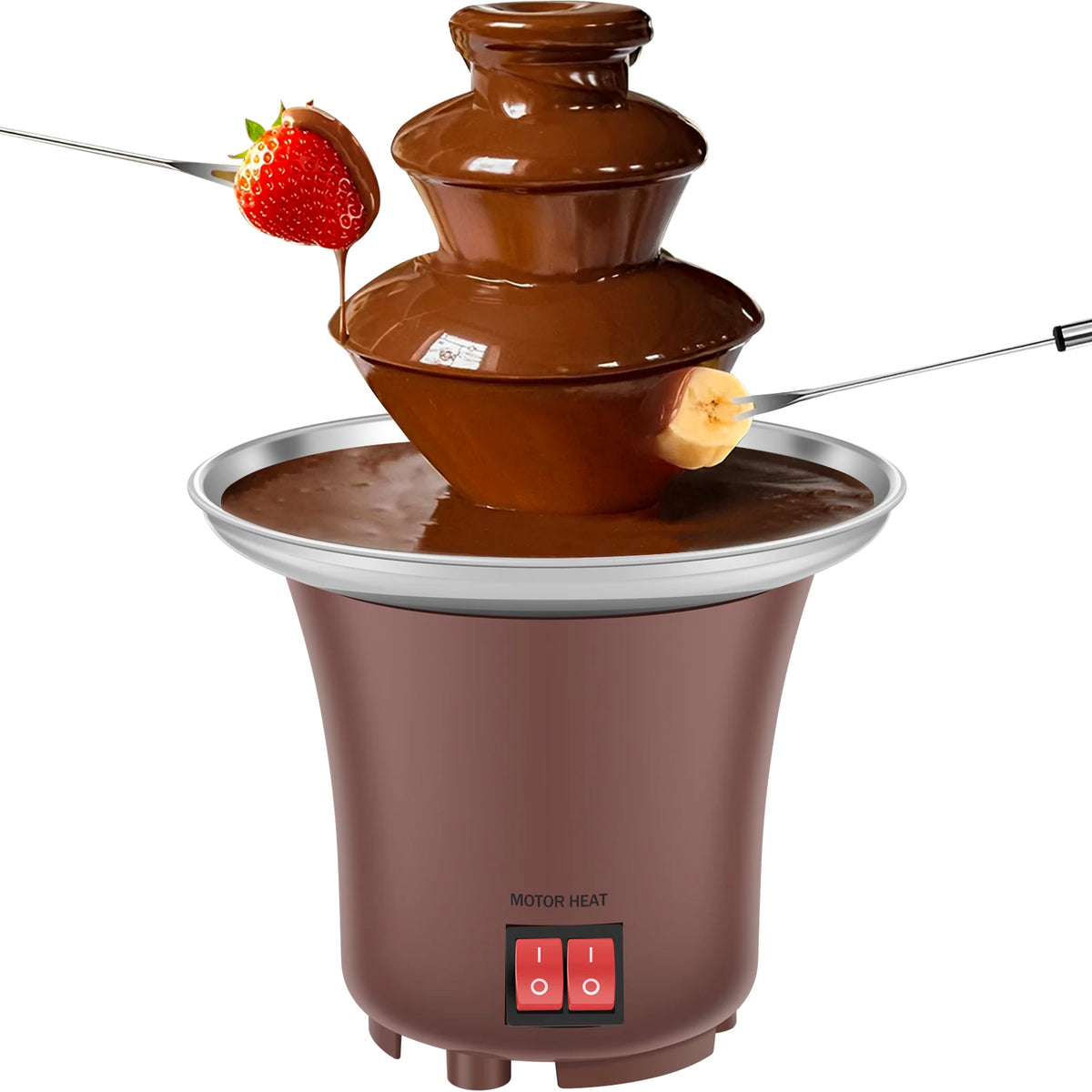 Electric 3 Layer Chocolate Fountain Machine For Cheese And Candy